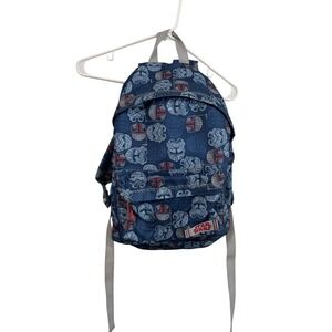 Star Wars Backpack Kids One Size Navy Blue Helmet Print Giochi Preziosi